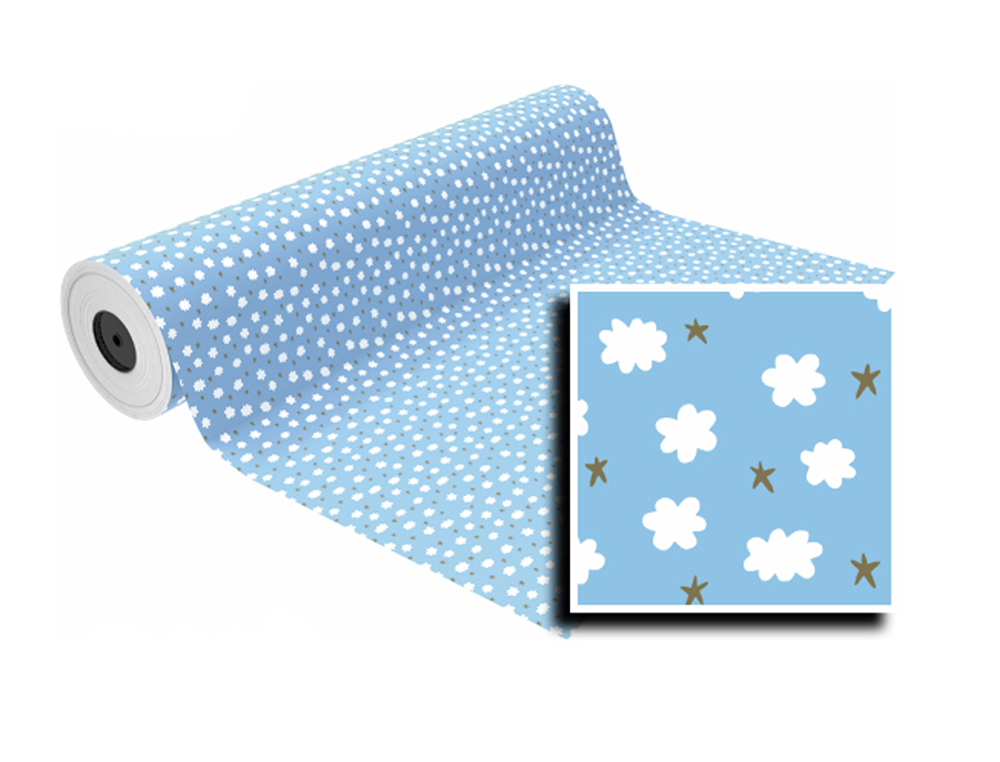 PAPEL DE REGALO BASIKA IN1903-A BOBINA ANCHO 62 CM LONGITUD 85 M PESO 4 KG GRAMAJE 60 GR