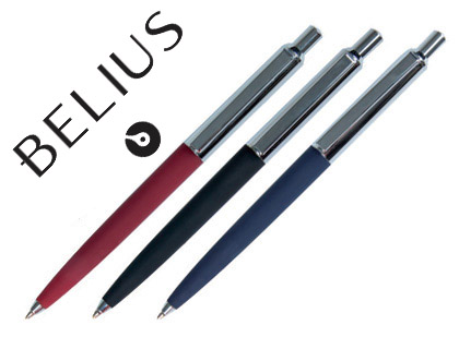 BOLIGRAFO BELIUS ATOM RETRACTIL 1,0 MM TINTA AZUL COLORES SURTIDOS