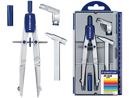 COMPAS STAEDTLER MICROMETRICO CON ALARGADERA NORIS CLUB