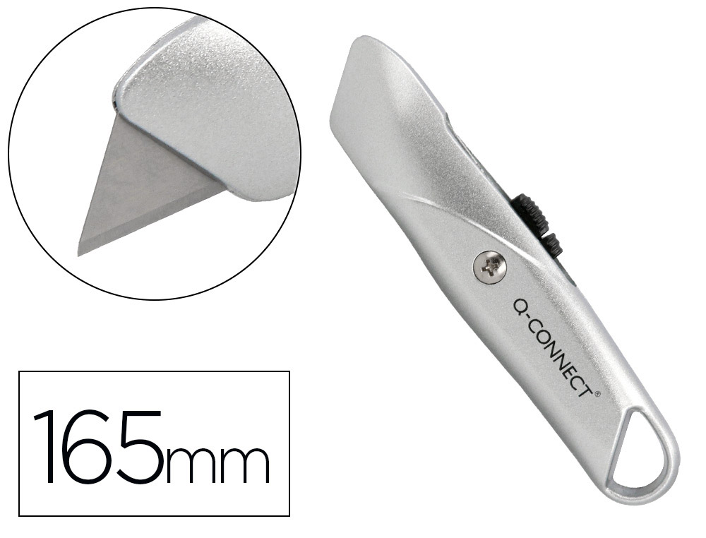 CUTER Q-CONNECT 219BC ANCHO METALICO GRIS