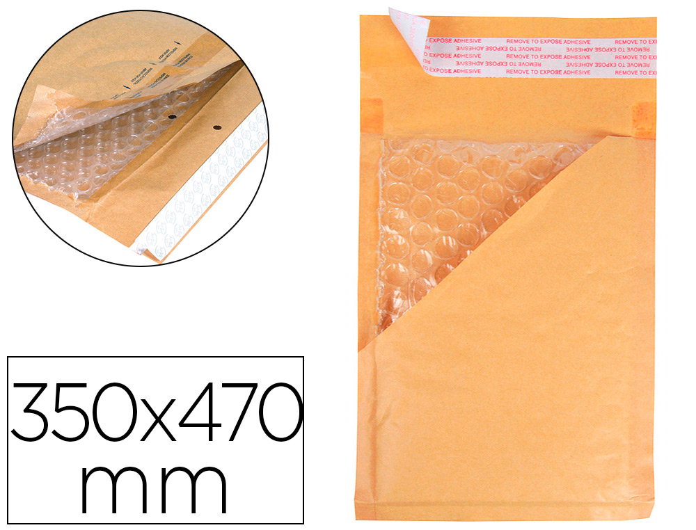 SOBRE BURBUJAS CREMA Q-CONNECT K/7 350 X 490 MM