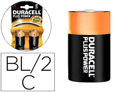 PILA DURACELL RECARGABLE C BLISTER DE 2 UNIDADES