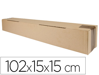 CAJA PARA EMBALAR Q-CONNECT TUBO MEDIDAS 1020X150X150 MM ESPESOR CARTON 3 MM